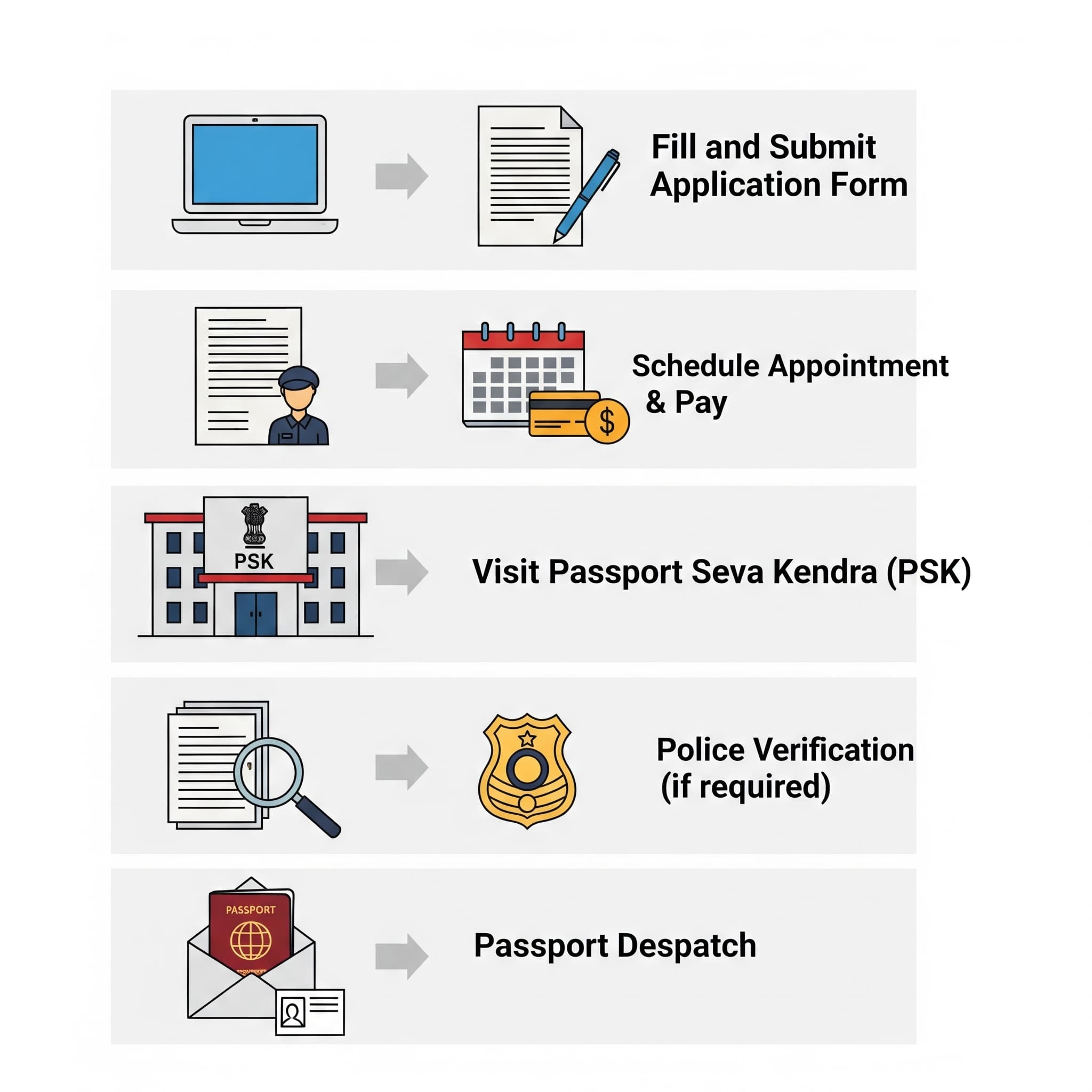Passport Application Procedure in India